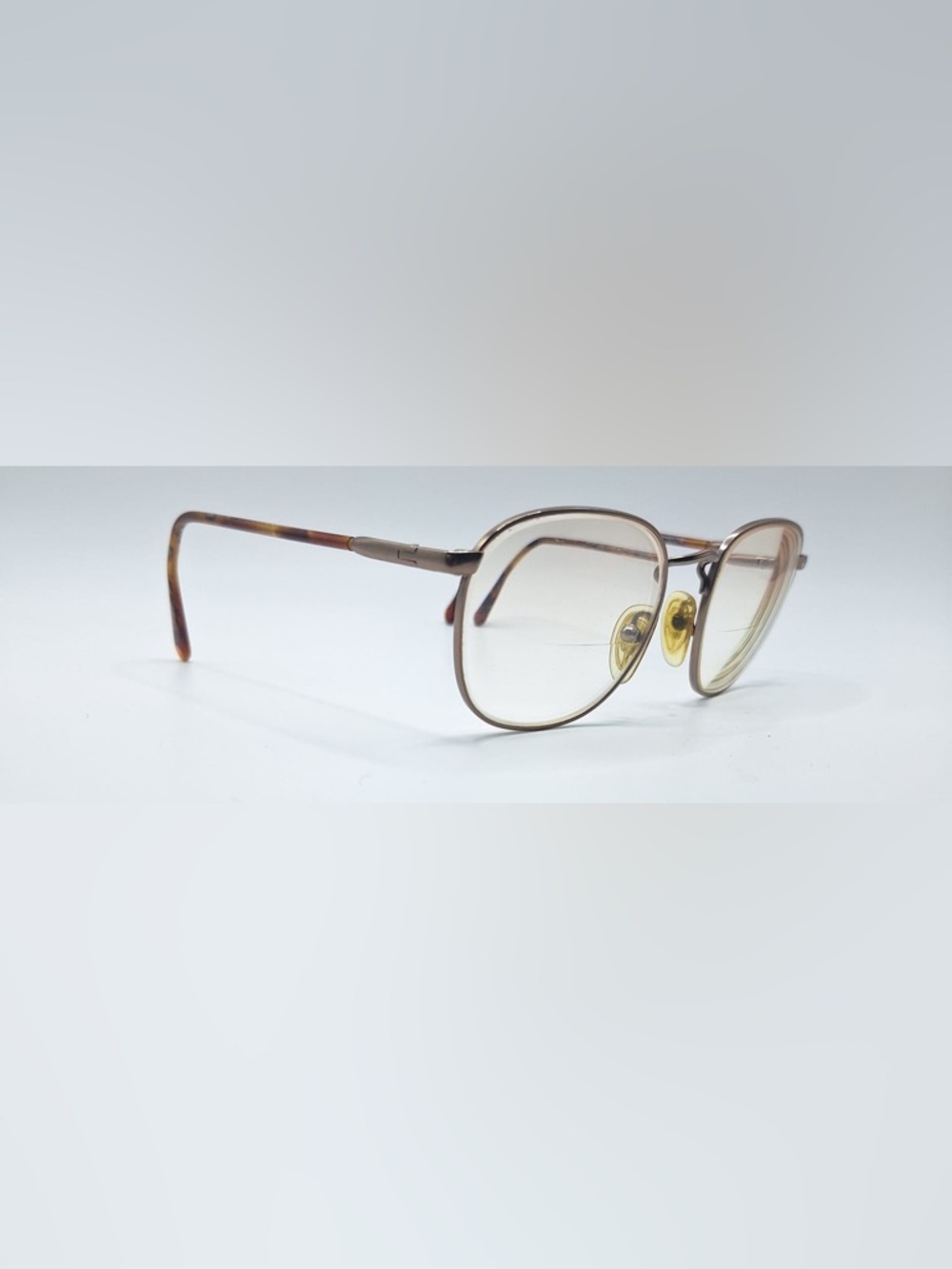 Vintage Berdel Bronze Oval Metal Sunglasses Frames Only Italy